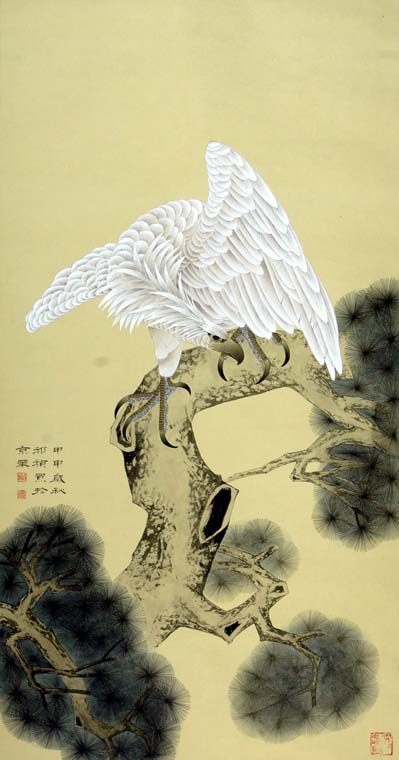 苍鹰酋松《待展》